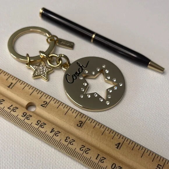 Coach Gold Star Keychain and Coach Pen - Picture 3 of 6